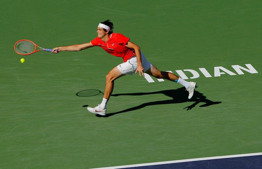 Tenis, ATP, Taylor Fritz během turnaje ATP 1000 Masters v Indian Wells, Kalifornie