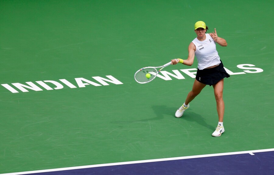 Iga Swiatek na turnaji v&nbsp;Indian Wells 2025