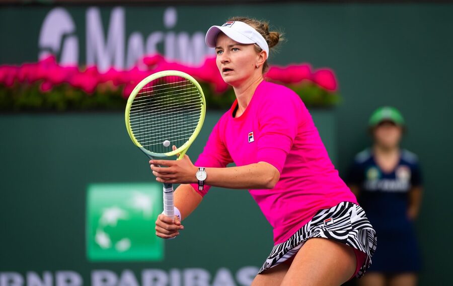 Tenis, WTA, Barbora Krejčíková během turnaje v Indian Wells, Kalifornie, USA