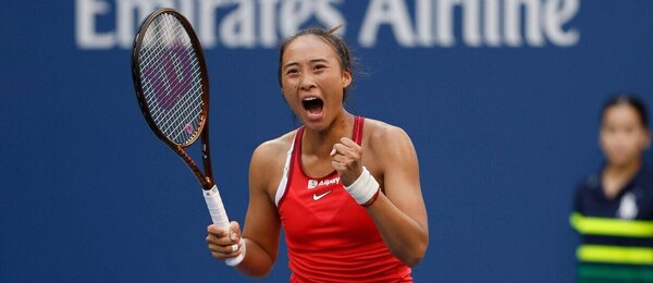Tenis, WTA, čínská tenistka Qinwen Zheng během grandslamu US Open