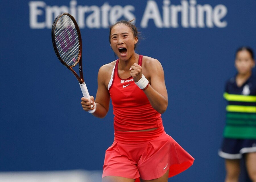 Tenis, WTA, čínská tenistka Qinwen Zheng během grandslamu US Open