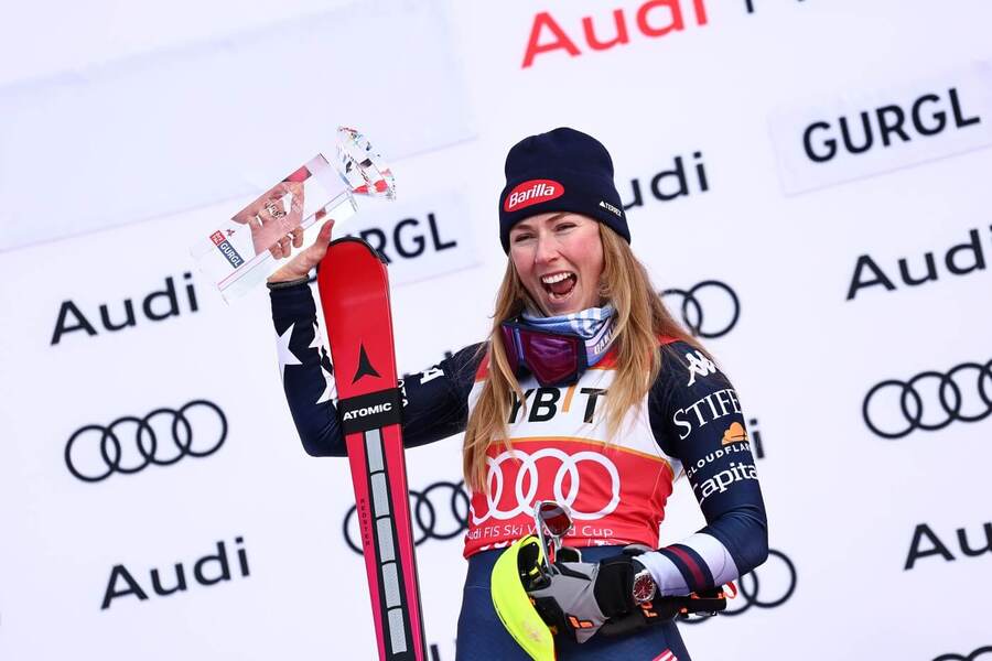 Alpské lyžování, FIS Světová pohár v&nbsp;Gurglu ve slalomu, Mikaela Shiffrin slaví vítězství
