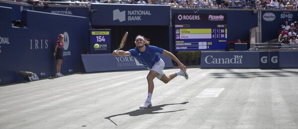 Tenista Stefanos Tsitsipas v utkání turnaj ATP Masters v Torontu - National Bank Open Toronto - program, výsledky, pavouk, live stream živě