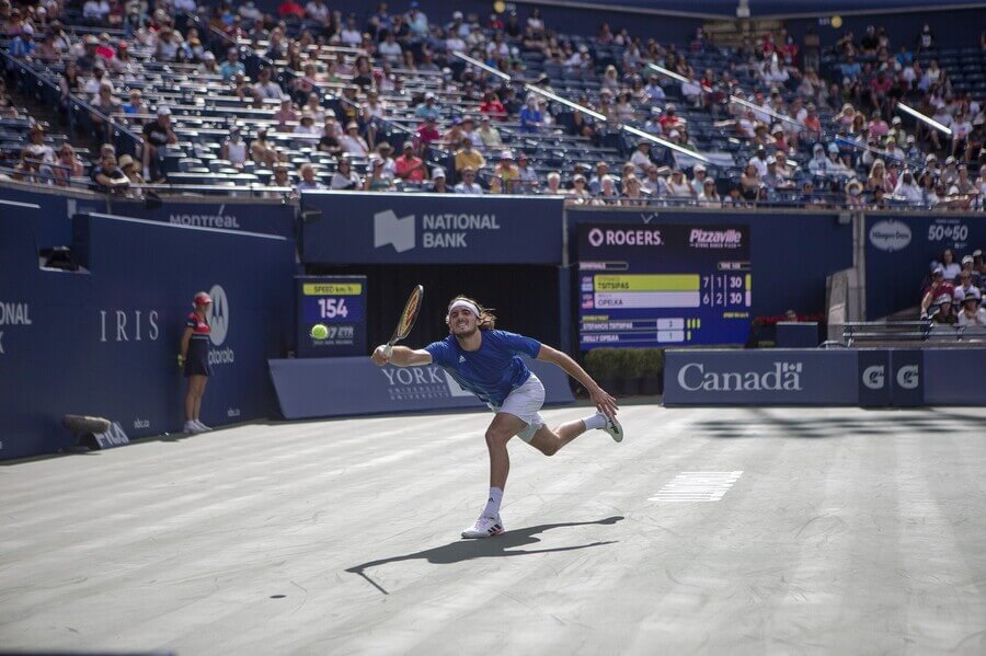 Tenista Stefanos Tsitsipas v utkání turnaj ATP Masters v Torontu - National Bank Open Toronto - program, výsledky, pavouk, live stream živě