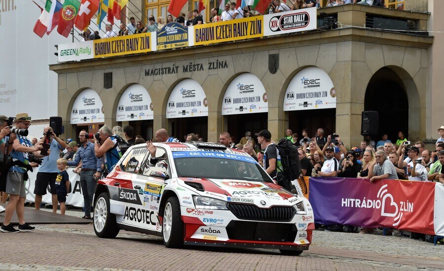 Rally, MČR, Jan Kopecký při Barum Czech rallye Zlín