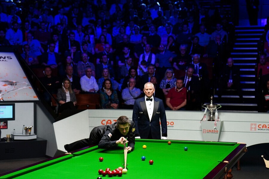 Snooker, Mark Selby během Mistrovství světa v anglickém Sheffieldu