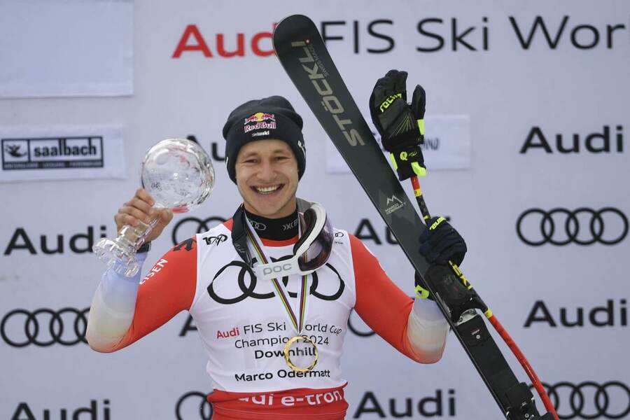 Alpské lyžování, FIS Světový pohár, Marco Odermatt s křišťálovým glóbem za sjezd