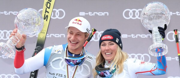 Alpské lyžování, nejlepší lyžaři sezony 2021-2022 s křišťálovými glóby, Marco Odermatt a Mikaela Shiffrin