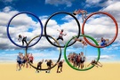 Olympijské hry - ilustrační foto kruhy a sporty