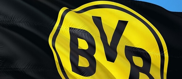 Fotbal - vlajka fotbalového klubu Borusia Dortmund