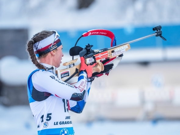 Biatlon, Světový pohár, Jessica Jislová - Zdroj ČTK, PR, Petr Slavík, Český biatlon