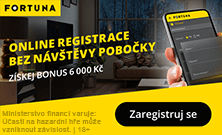 Zaregistruj se v&nbsp;online sázkové kanceláři Fortuna