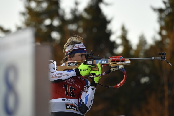 Biatlon, český závodník Tomáš Mikyska