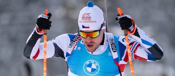 Biatlon, IBU Světový pohár, Michal Krčmář během sprintu v Ruhpoldingu