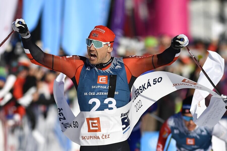 Dálkové běhy na lyžích Ski Classics, Jizerská padesátka, vítěz Andreas Nygaard z Norska