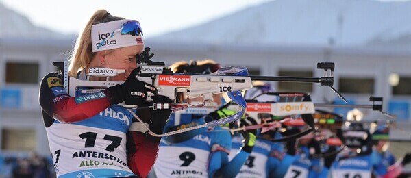 Biatlon, IBU Světový pohár Anterselva v Itálii, Tiril Eckhoff na střelnici