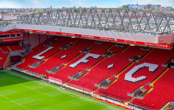 Premier League, Liverpool, Anfield stadion - Zdroj cowardlion, Shutterstock.com