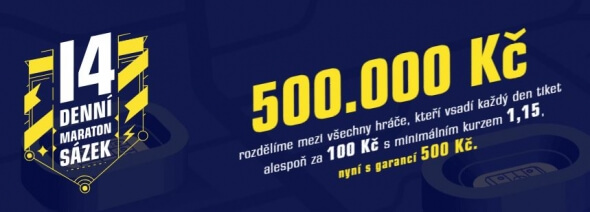 Sazkabet: Maraton sázek v září o 500 000 Kč