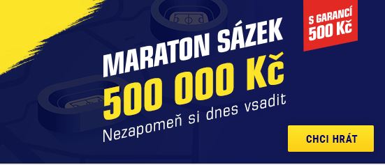 Sazkabet: Maraton sázek v září o 500 000 Kč