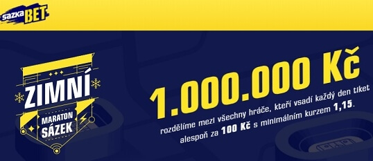 Zimní maraton sázek na Sazkabetu o 1 000 000 Kč