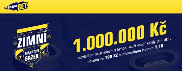 Zimní maraton sázek na Sazkabetu o 1 000 000 Kč