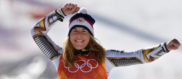 Lyžování Ester Ledecká získává zlatou medaily v superobřím slalomu na ZOH 2018 - Zdroj ČTK, AP, Christophe Ena