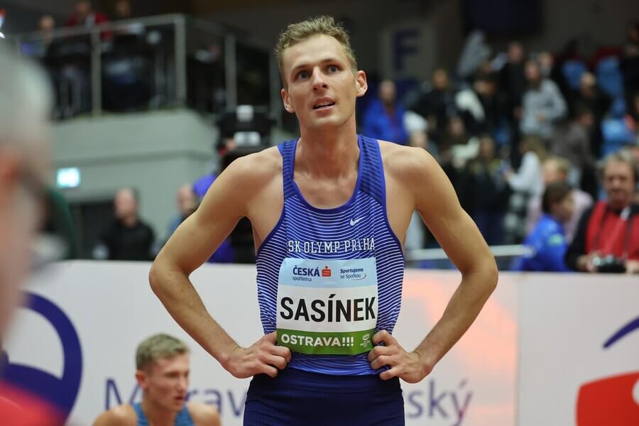 Atletika, český běžec Filip Sasínek na mítinku Czech Indoor Gala v Ostravě
