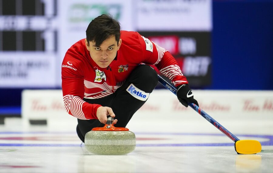 Curling, český skip Lukáš Klíma na MS v Kanadě