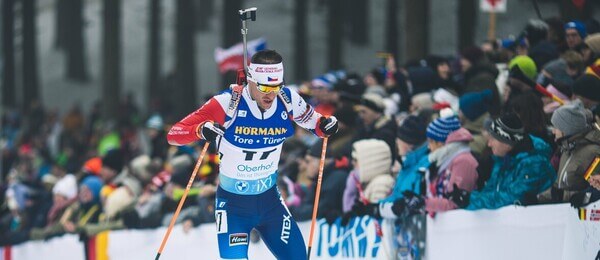 Biatlon, Mistrovství světa v Oberhofu 2023, Michal Krčmář během sprintu