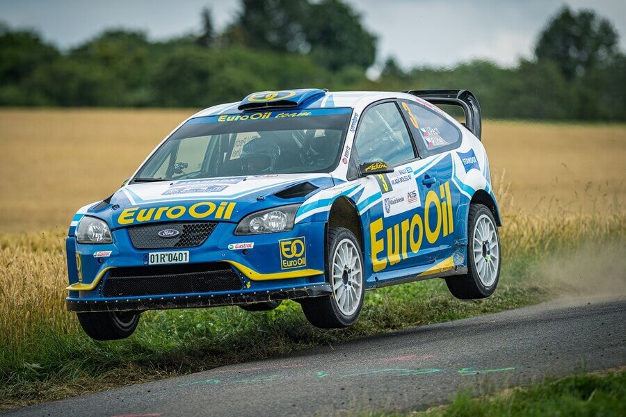 Rally, MČR, Václav Pech se svým Fordem Focus při Bohemia Rallye Mladá Boleslav