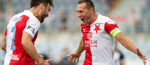 Fotbal, Fortuna Liga, Slavia Praha, David Hovorka, Jan Bořil - Zdroj ČTK, Pancer Václav