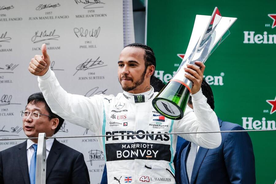 Lewis Hamilton je posledním vítězem Velké ceny F1 v Číně, vyhrál v roce 2019