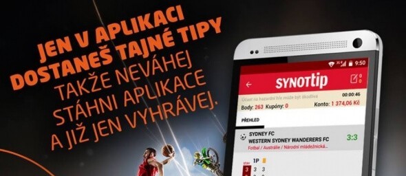 SYNOT TIP sázky: mobilní aplikace