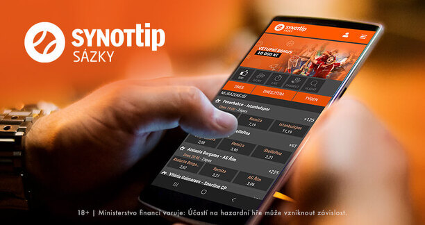 SYNOT TIP - sázejte snadno a rychle díky mobilní aplikaci