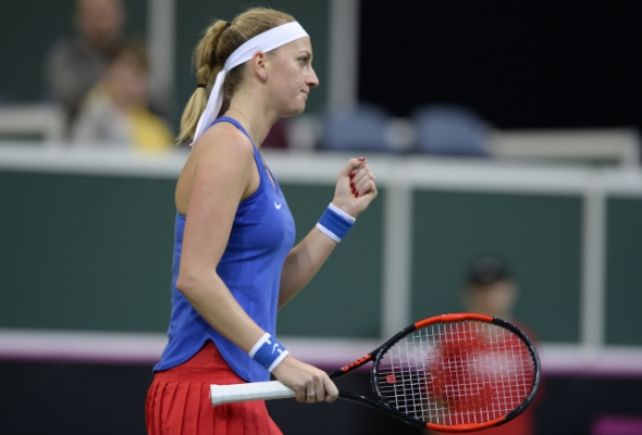 Tenis, Petra Kvitová, Fed Cup 2018 - Zdroj ČTK, Šulová Kateřina