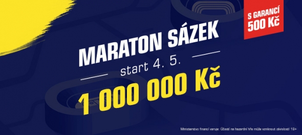 Sazkabet: Maraton sázek o 1 000 000 Kč
