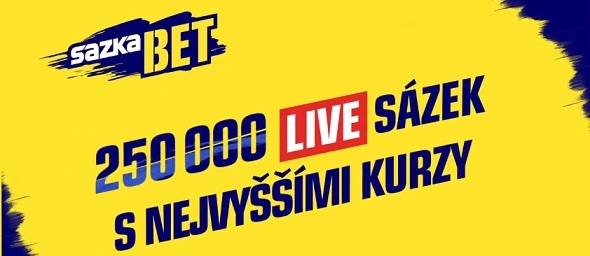 Sazkabet - nejvyšší kurzy a live sázky