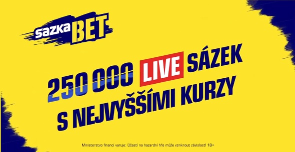 Sazkabet - nejvyšší kurzy a live sázky