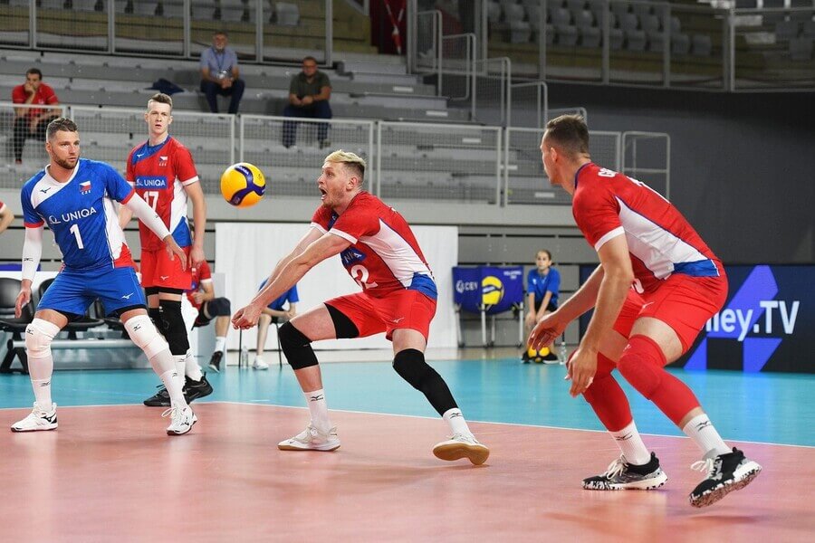Volejbal, Evropská zlatá liga, čeští hráči v zápase proti Ukrajině, Final Four