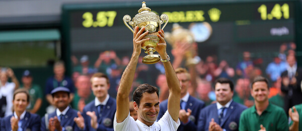 Tenis, Roger Federer, vítěz tenisového grandslamu Wimbledon 2017 - Zdroj ČTK, PA, Gareth Fuller