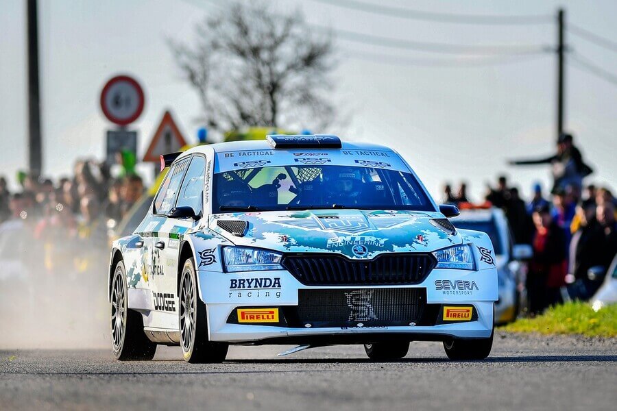 Rally, MČR, Filip Mareš a Radovan Bucha se Škodou Fabia Rally2 Evo při Rallye Šumava Klatovy