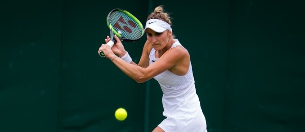 Tenis, WTA, Markéta Vondroušová během Wimbledonu. Londýn