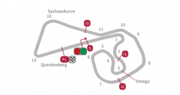 Sachsenring - okruh Moto GP Německo