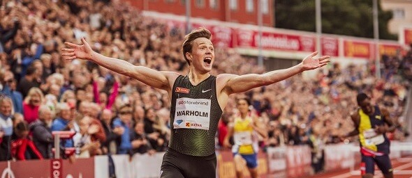 Atletika, 400 metrů překážek, Karsten Warholm - Zdroj laszloambrus, Shutterstock.com
