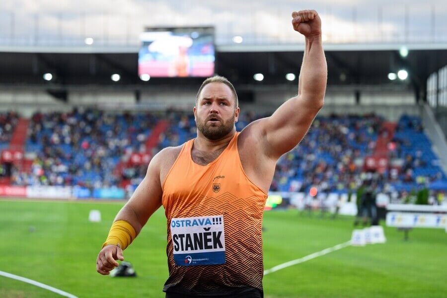 Atletika, koulař Tomáš Staněk během Zlaté tretry v Ostravě