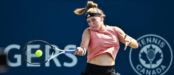 Česká tenistka Karolína Muchová na turnaji WTA 1000 v Montrealu (Kanada).