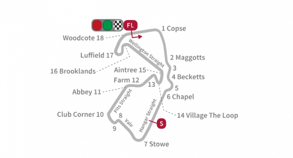 Moto GP: okruh Silverstone ve Velké Británii