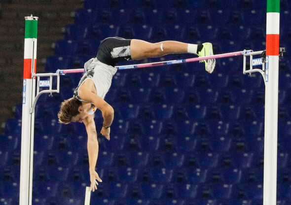 Atletika, Armand Duplantis, skok o tyči, Diamantová Liga - Zdroj ČTK, AP, Gregorio Borgia