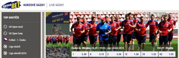 Liga národů: vsaďte si na zápas Česko - Ukrajina u Sazkabetu