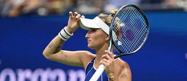 Tenis, WTA, Markéta Vondroušová při zápase US Open v New Yorku